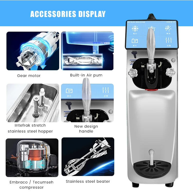 Machine Free Shipping Soft 110v Mini Maker Dairy Milk Rotary Stick 5 Commercial Liquid i Ice Cream Machine For Business