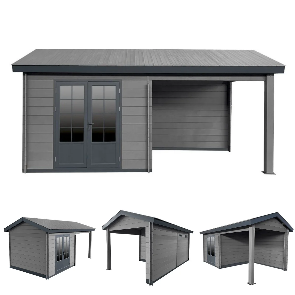 DIY Wood Plastic Composite Shed House Factory Direct Sales WPC Prefab Houses