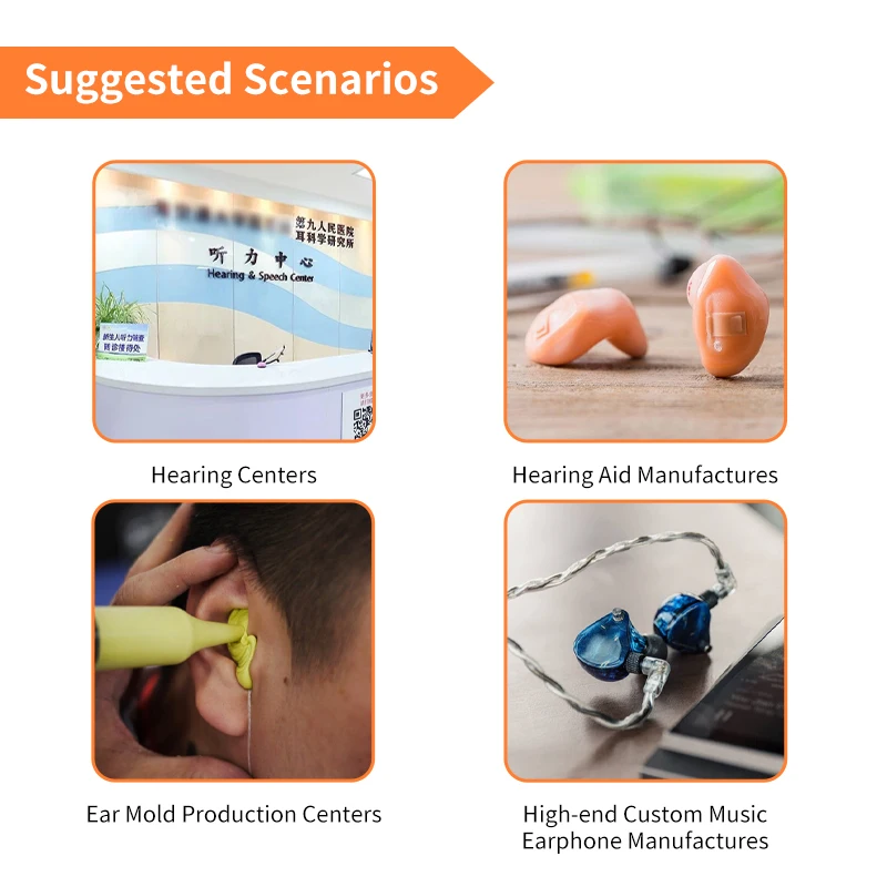 High Technology New Product No Calibration Plug and Play 3D Ear Sample Scanner