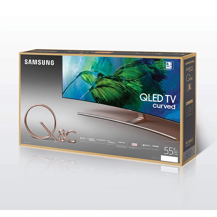 Изготовленные на заказ гофрированные цветные светодиодные коробки для телевизора Упаковка и доставка картонных коробок оптовая