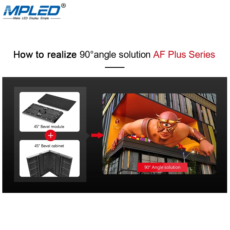 MPED Naked eye 3D LED display screen Easy maintenance P10 P8 P7.8 P6 3d led movie display