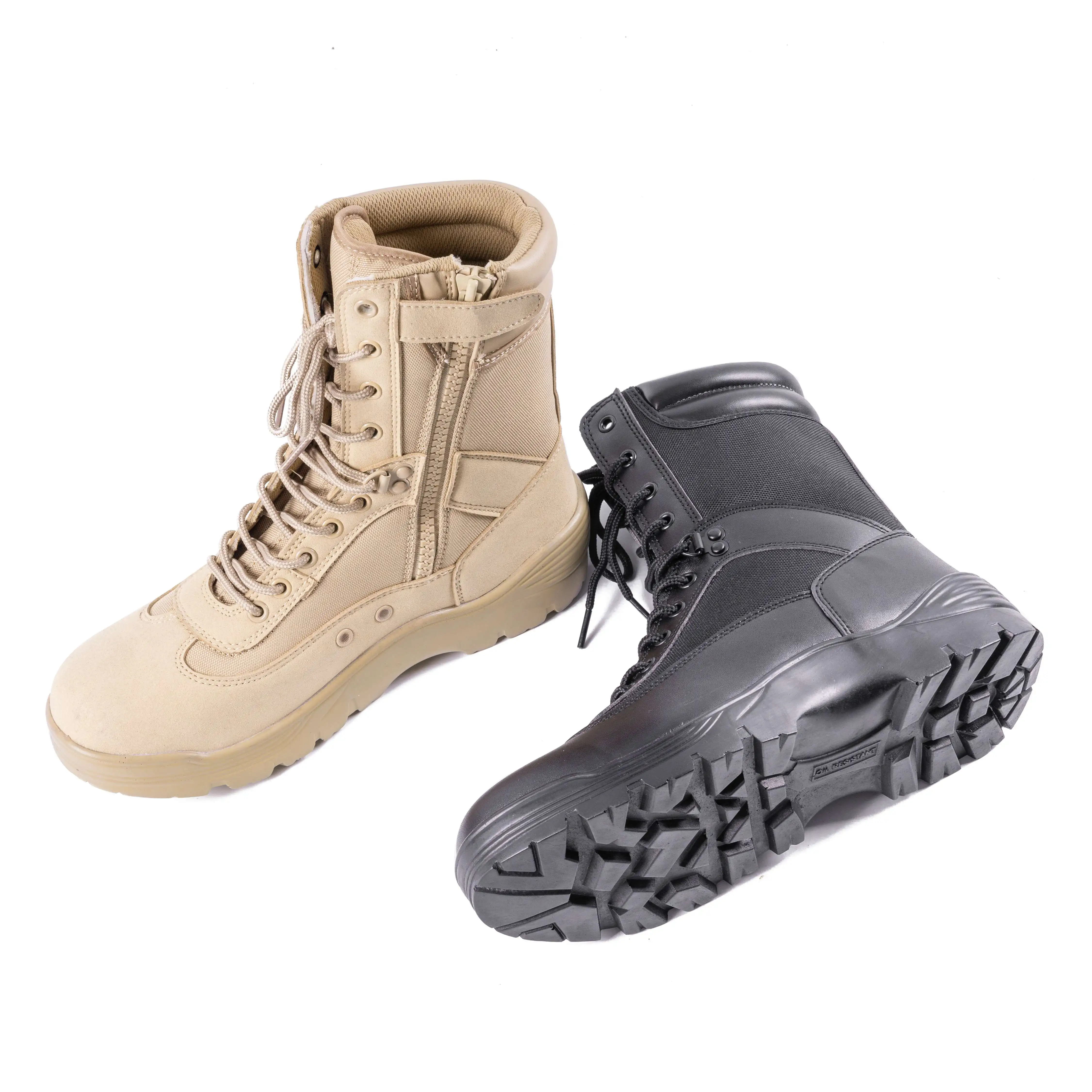 Waterproof Black Military Boot Hiking Boots Tactical Training Shoes PU Outsole Boots for men