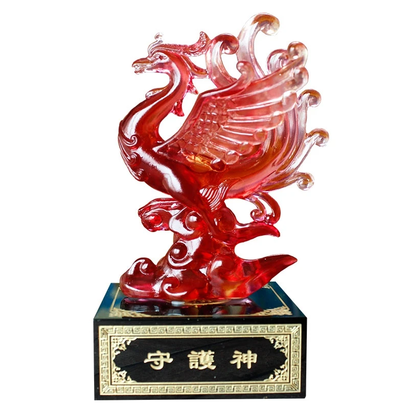 Wholesale Liuli  Fengshui Living Room Home Decorations  China Vermilion Bird/Black Tortoise/Azure Dragon/White Tiger Statue
