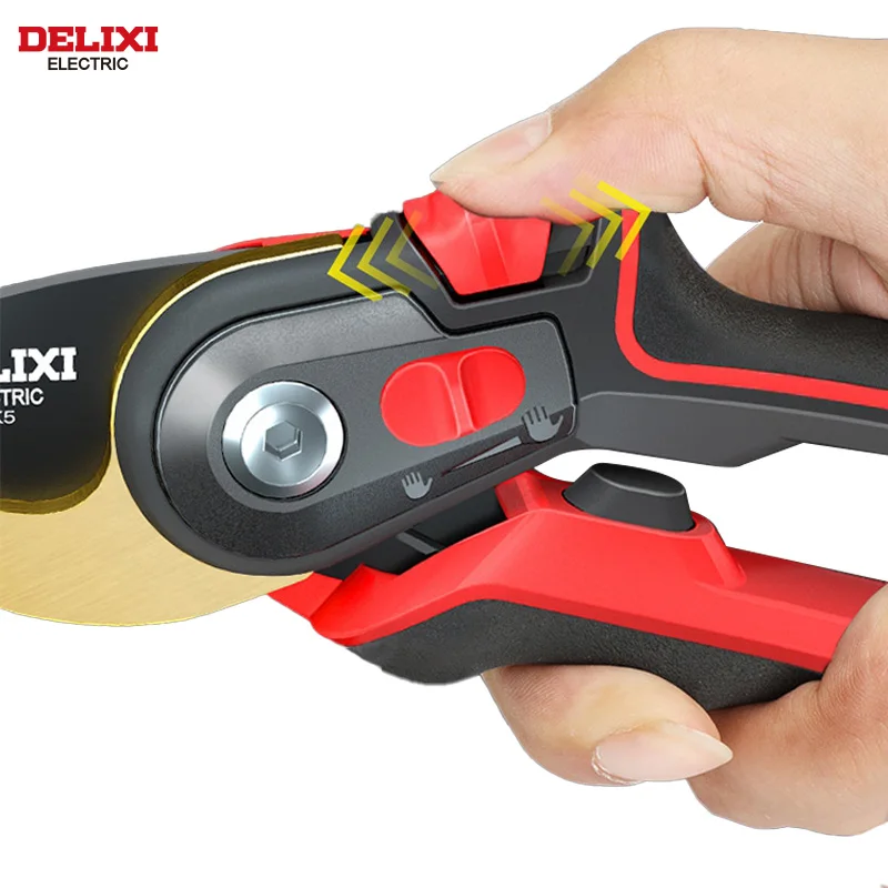 Delixi ELECTRIC Gardening Pointed Pruning Chromeplate Shears  Soft Rubber Handle Fruits Vegetables Bonsai Cutters Garden Branch