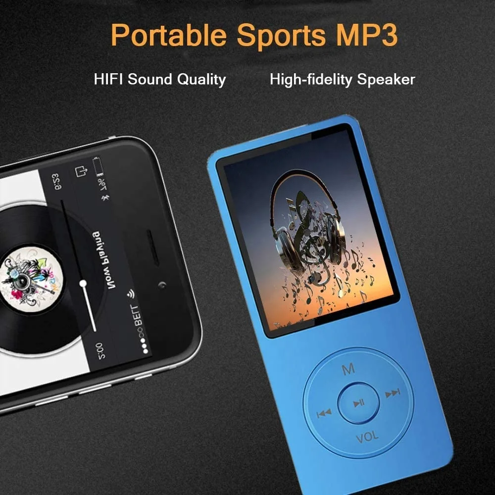 MP3 плеер с картой памяти на 16 Гб со встроенным динамиком/фото/видео/FM-радио/сенсорный экран/Диктофон из устройства для чтения электронных