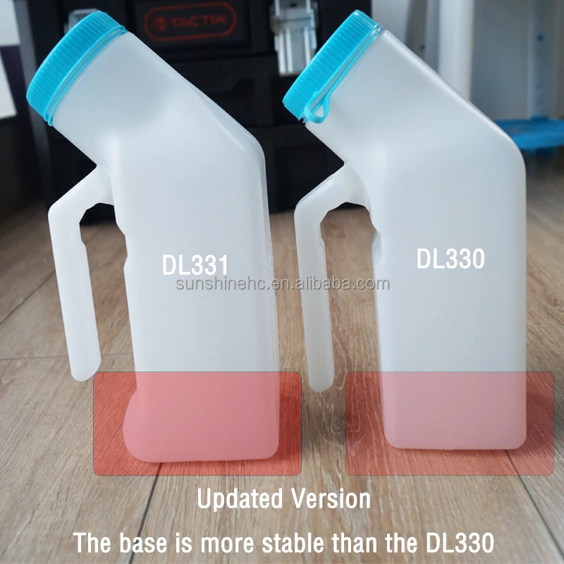 DL331 Male Plastic Urinal Bottle With Cover Portable Urine Bottle For Men Hospital Urine Container