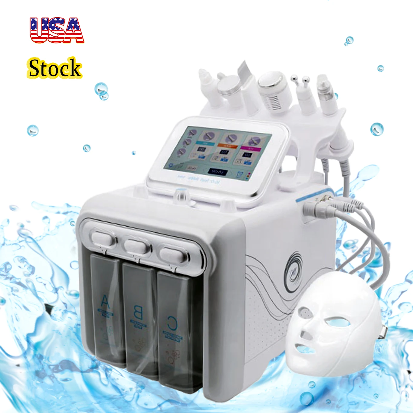 Facial Aqua Peel Deep Cleaning Hydro Machine Face Care Tightening Hydro Facial Machine With LED Mask