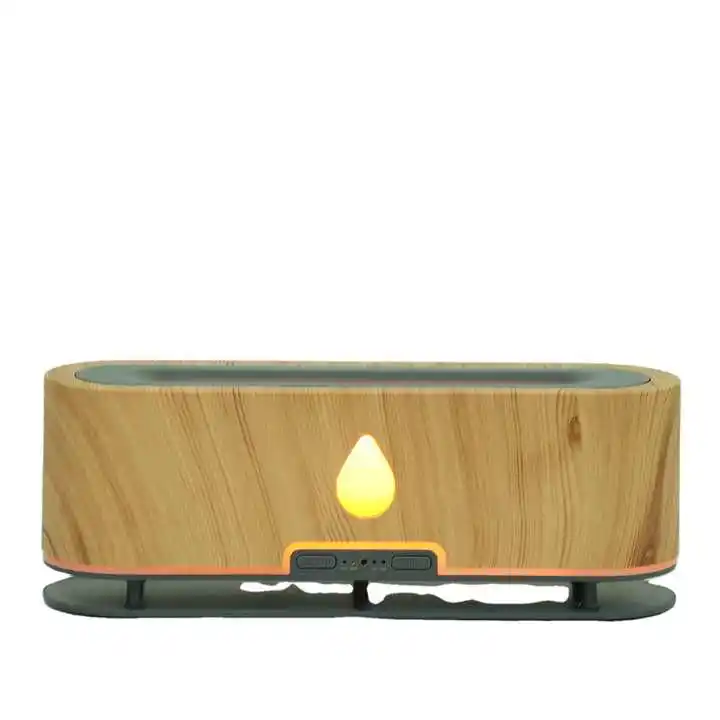Upgraded 7 Color Essential Oil Diffusers Volcano Humidifier Quiet Flame Diffuser