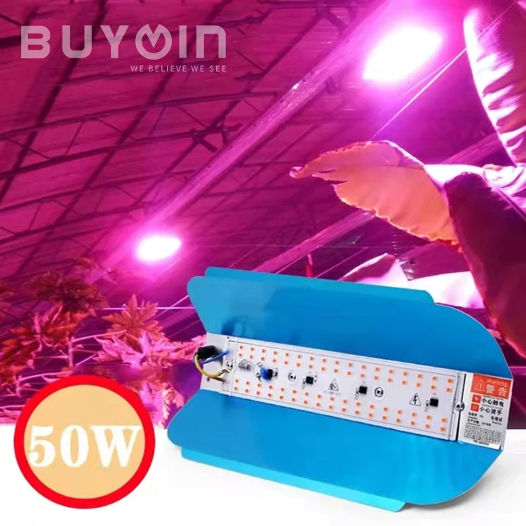 LED Growing phytolamp for vegetable flower seedlings Outdoor Flood Light 50W Full Spectrum LED Grow Light