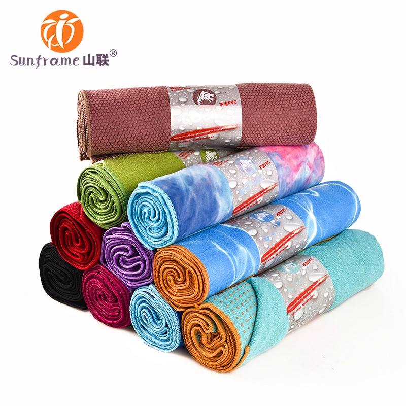 Полотенце для йоги Sunframe, нескользящее Горячее Полотенце Для Йоги из микрофибры, Размер 183x65 см, оптовая продажа