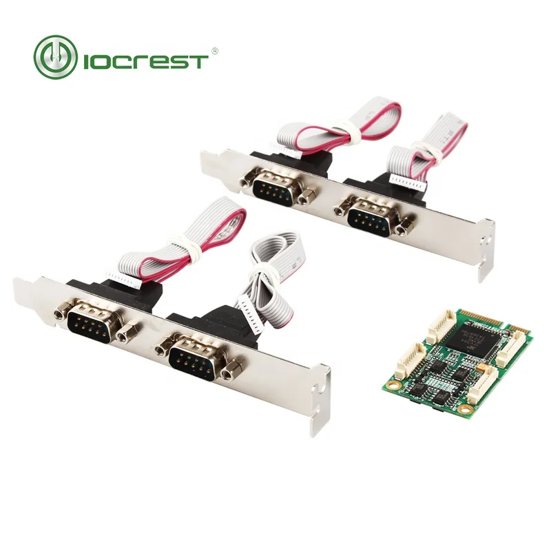  IOCREST mini PCI-E turn 4 port RS422/485 карта промышленного последовательного