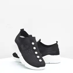 zapatos-femenin Breathable running Shoes W fly fabric Women Slip on Soft Ladies Casual Roman Knit Sock Shoes Flats