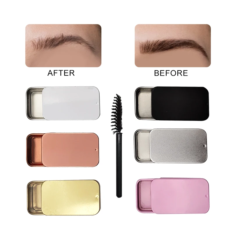Personal customized label eyebrow styling soap transparency soap long lasting waterproof eye brow soap