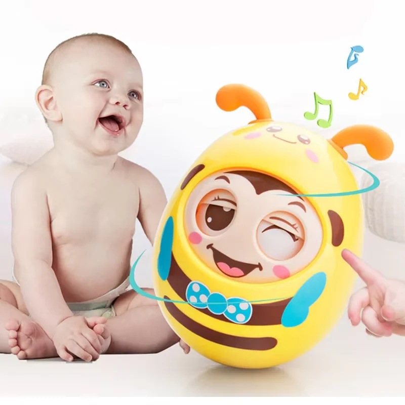 Early Education Cute Balls Baby Rattle Tumbler Teether Toy Set