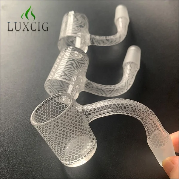 Новое поступление, высококачественный Кварцевый Баггер, 14 мм, мужской дизайн с узором, Баггер, полностью сваренный, пескоструйный, скошенный браслет, гвоздь дыма