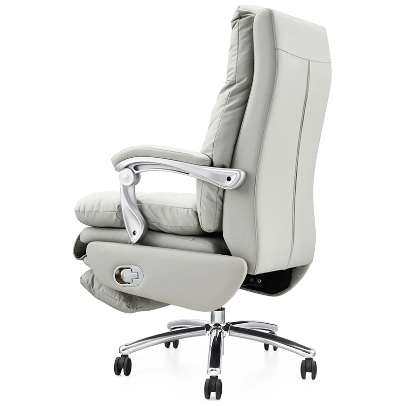 White big size electric office  chair leather boss work chair automatic modern business chair