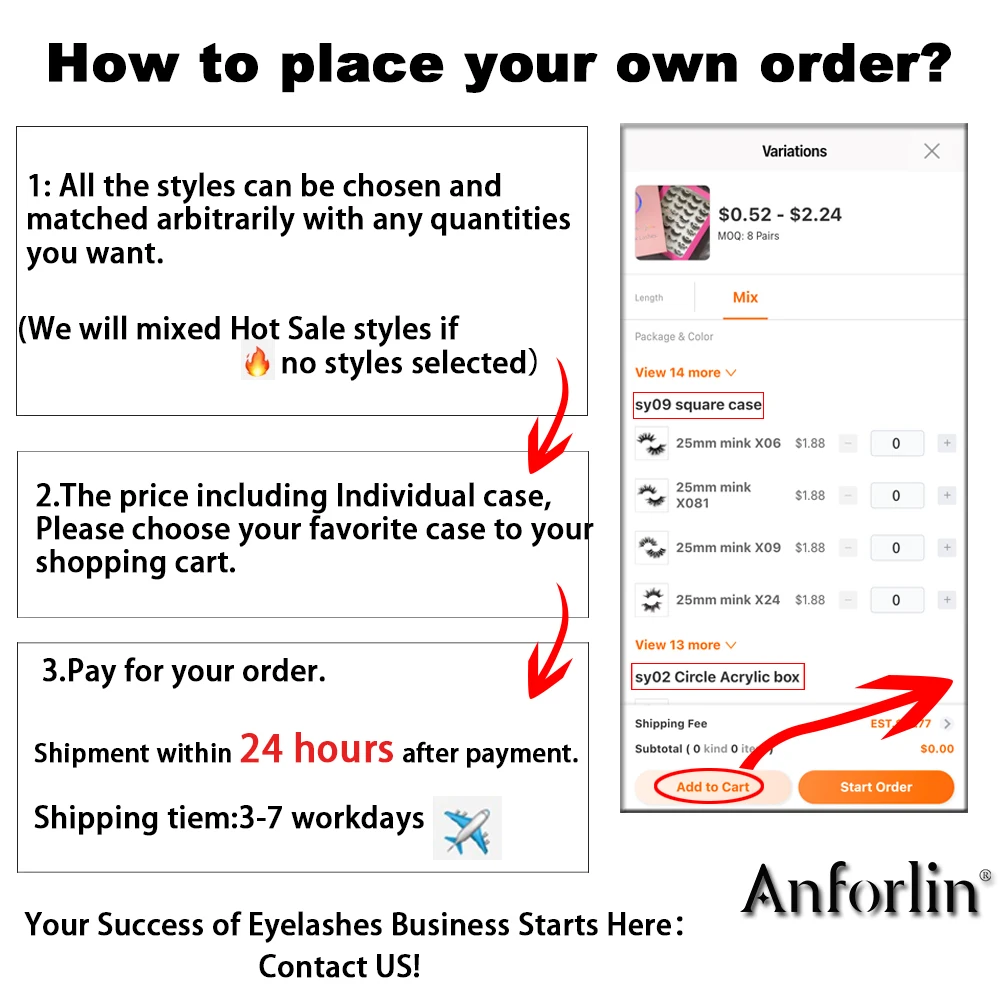 
Wholesale hand made full strip lashes fluffy 3d mink eyelashes vendor empty luxury customize your own pink eyelash box package 