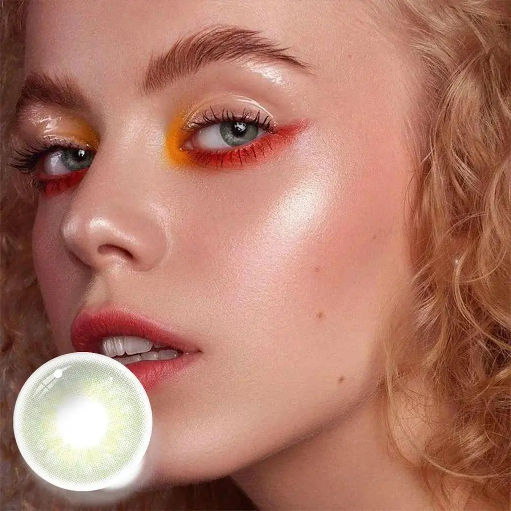 Hot Sale Factory Direct Price Green Color Yearly Colored Contact Lenses