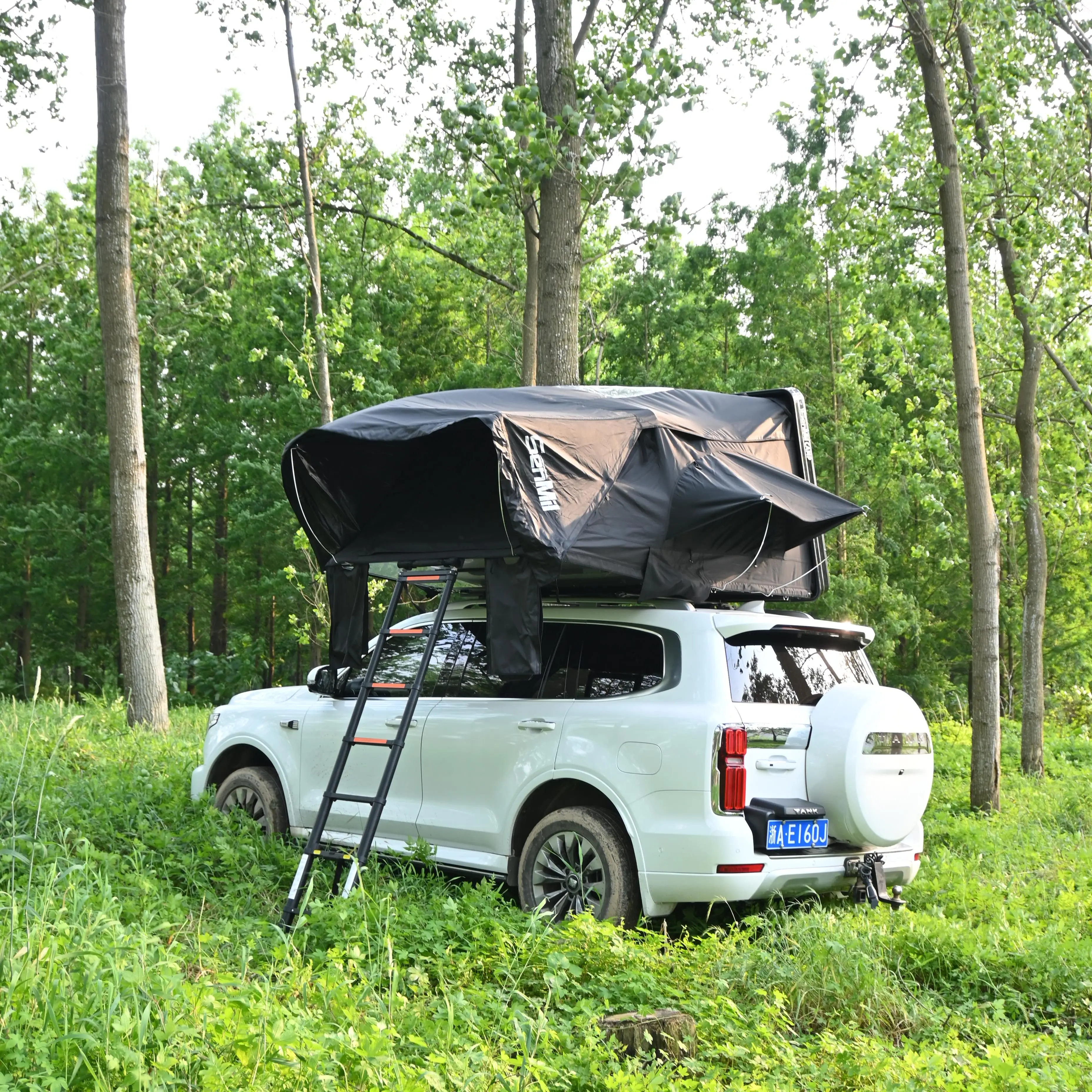 Portable Camper Pop Top Camp Roof Top Tent With Upgraded High-Density Sponge Mattress