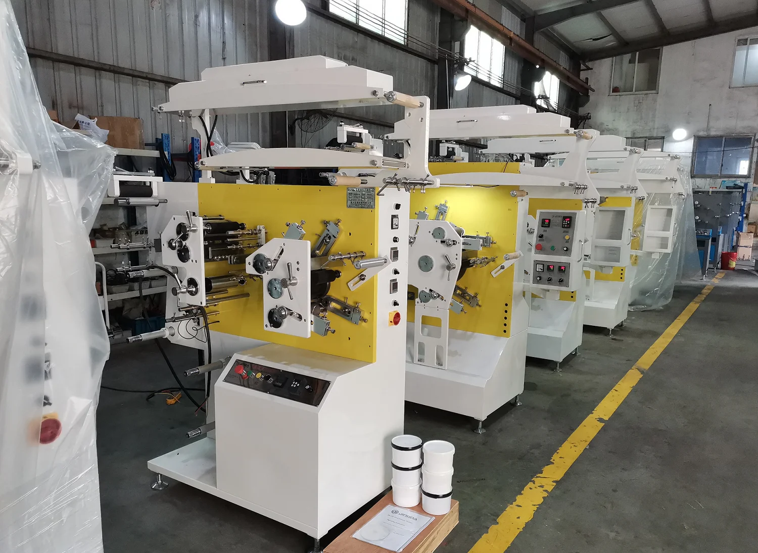 Flexo Roll Printing Machine Non Woven Small 2 4 Color Grosgrain Fabric Nylon Satin Ribbon Taffeta Flexo Label Printing Machine