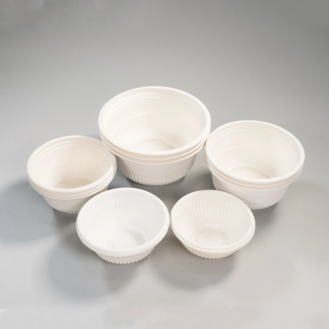 
Factory wholesale food grade biodegradable bowl with lid 