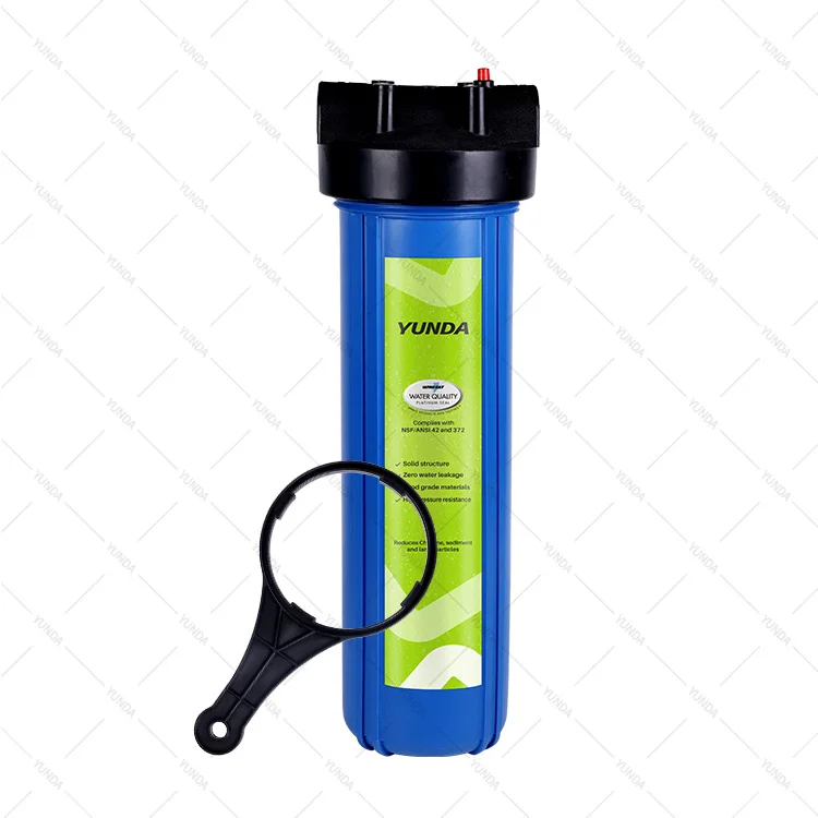 stainless steel big blue pp cto gac filter cartridge whole house pre-filter water softener, carbon filtration system