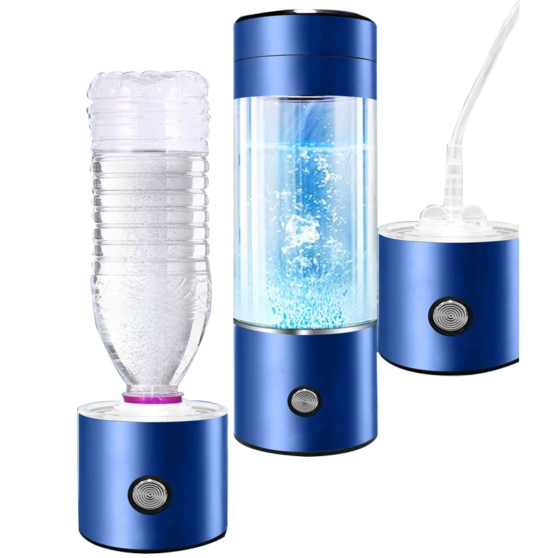 Type C Charge 3000PPB Hydrogen Breathing H2 water machine portable hydrogen bottle with SPE and PEM