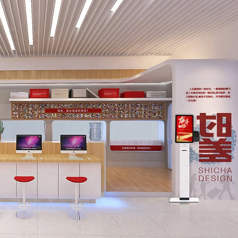 High Quality 23.6 inch Self-order Kiosk All In One Touch Android Pos Payment System desktop payment machine for fastfood