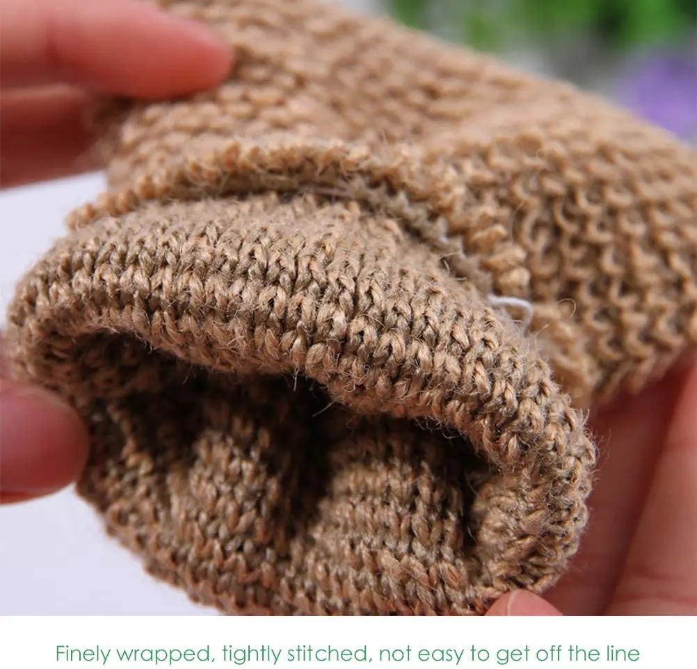 Natural Hemp body eco friendly hemp cotton exfoliating glove