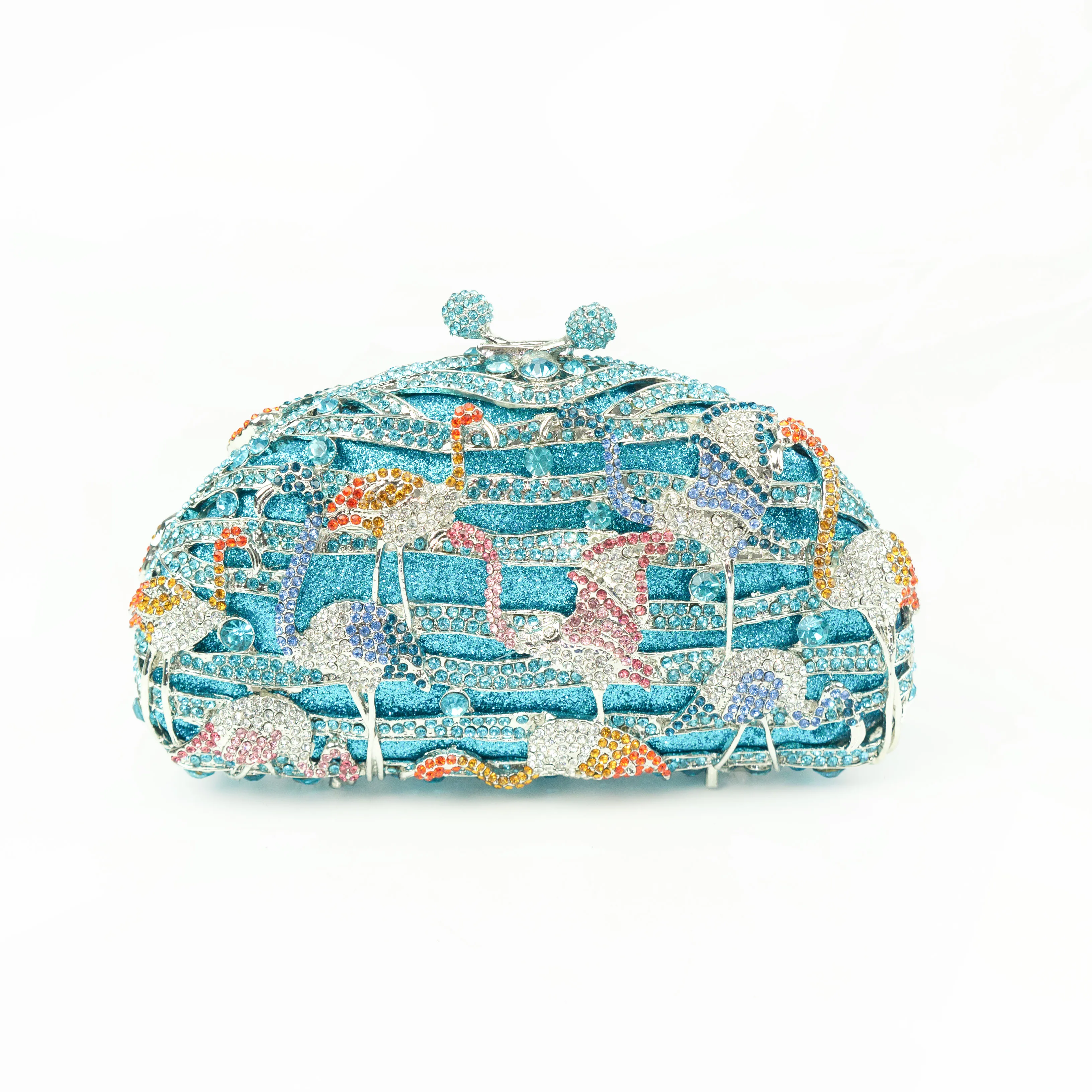 Bling Flamingo Clutch Glitter Evening Clutch Bags Party Wedding Flamingo Evening Bag Flamingo Purse