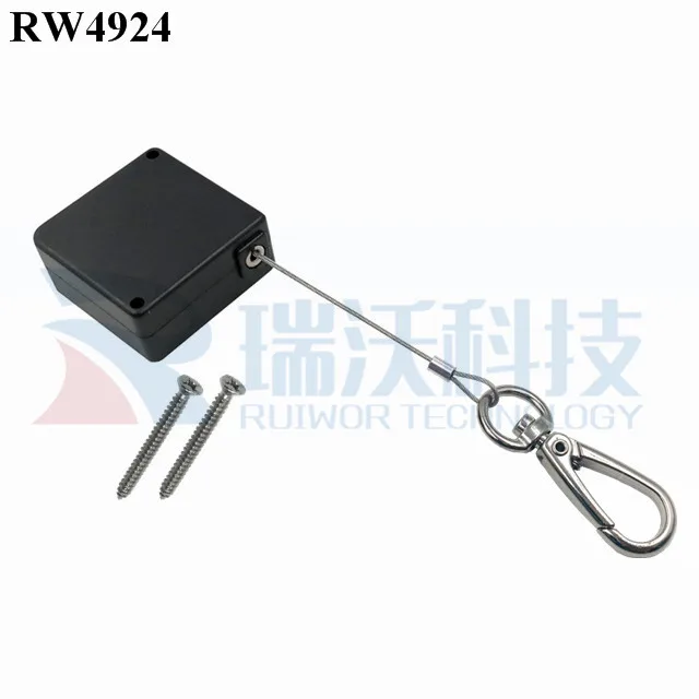 Квадратная Выдвижная кабельная катушка RUIWOR RW4924 с функцией паузы и крючком для