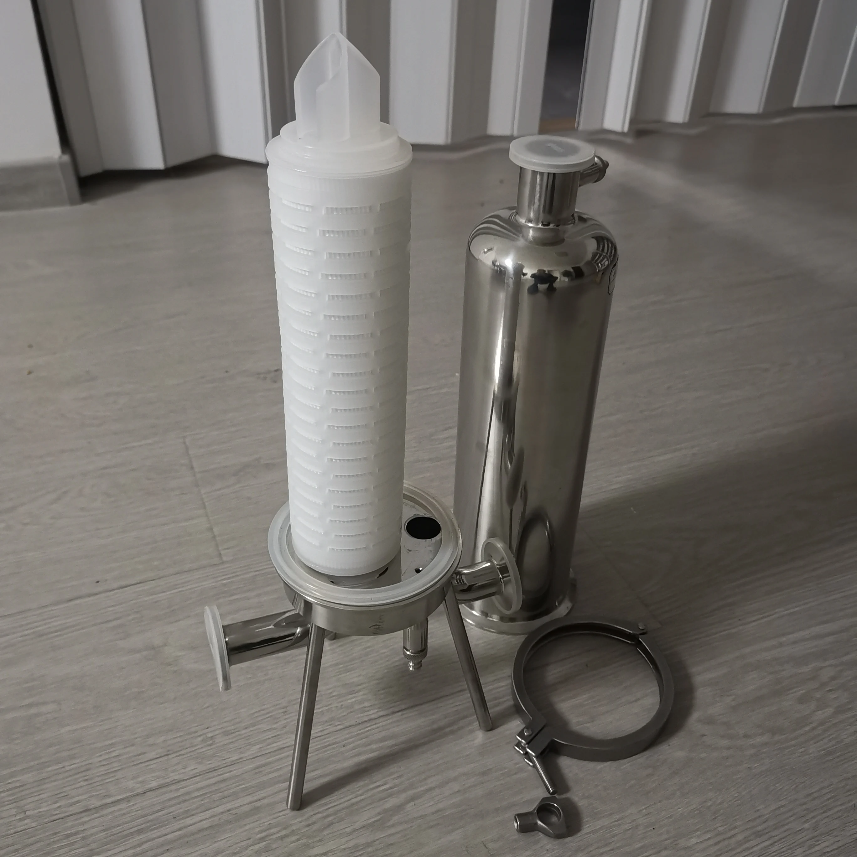 Food-Grade Stainless Steel 304/316 Micropore Precision Cartridge Filter Industrial Filtration Equipment for factory use