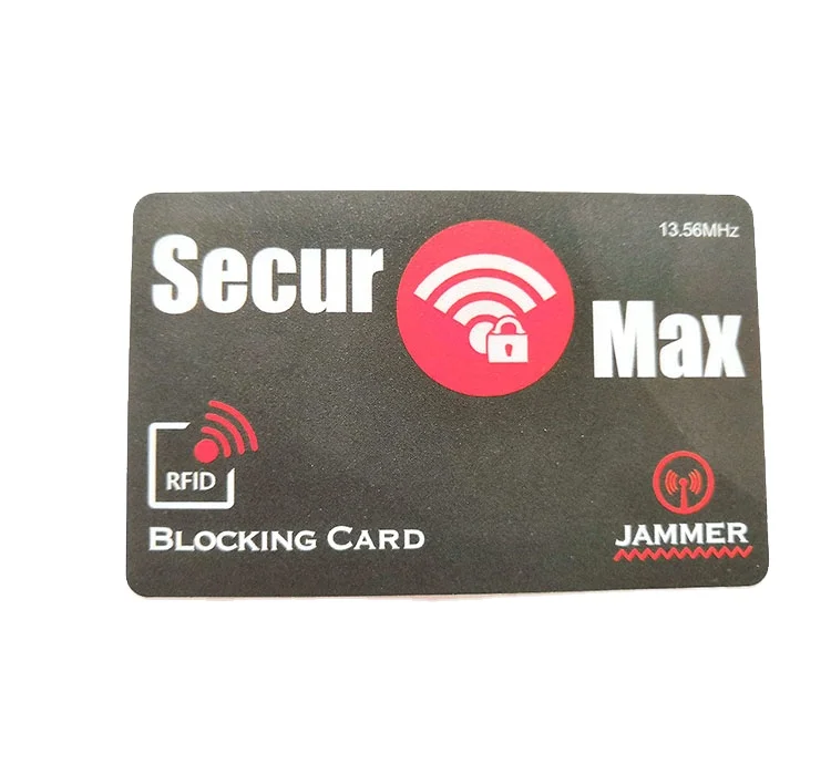 Custom Logo Printed E-field Security RFID Signal Blocking Card Skimmer Guard Protection Card