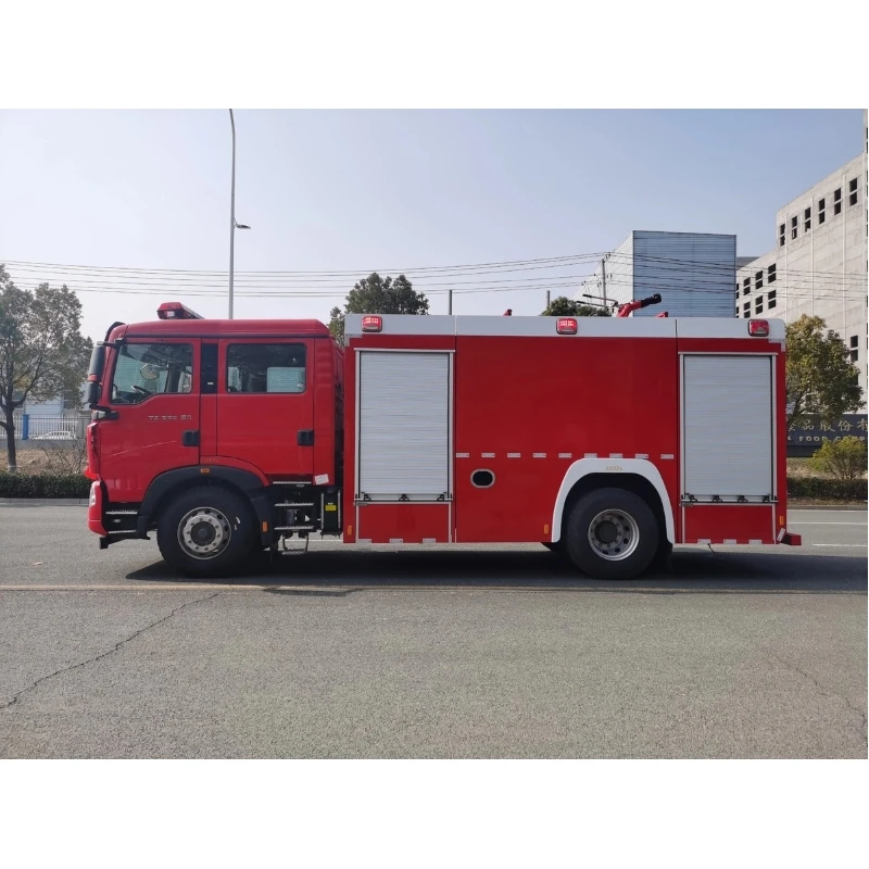 Лидер продаж пожарная машина с одним мостом шасси 4 х2 немецкий мужской двигатель тяжелый грузовик HOWO 8 кубических резервуаров для воды