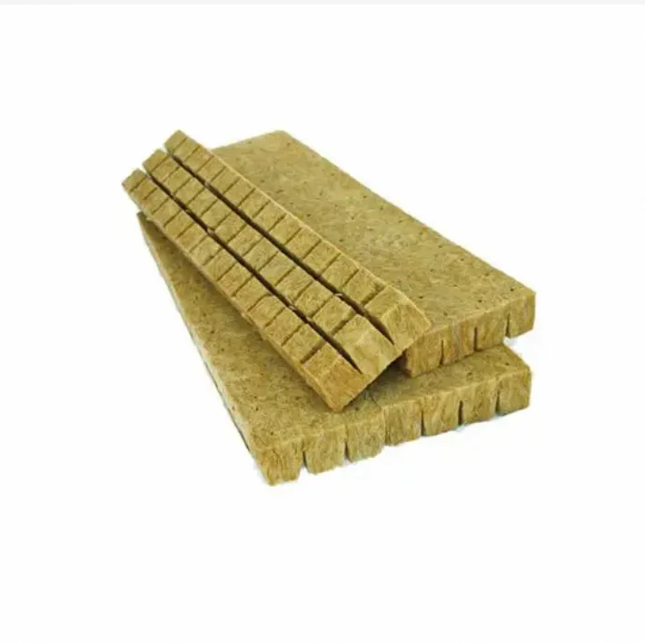 Custom Factory hydroponic Growth Media Mineral Rock Wool Seeding Starter Plugs Cubes Nursery Rock Wool Cube