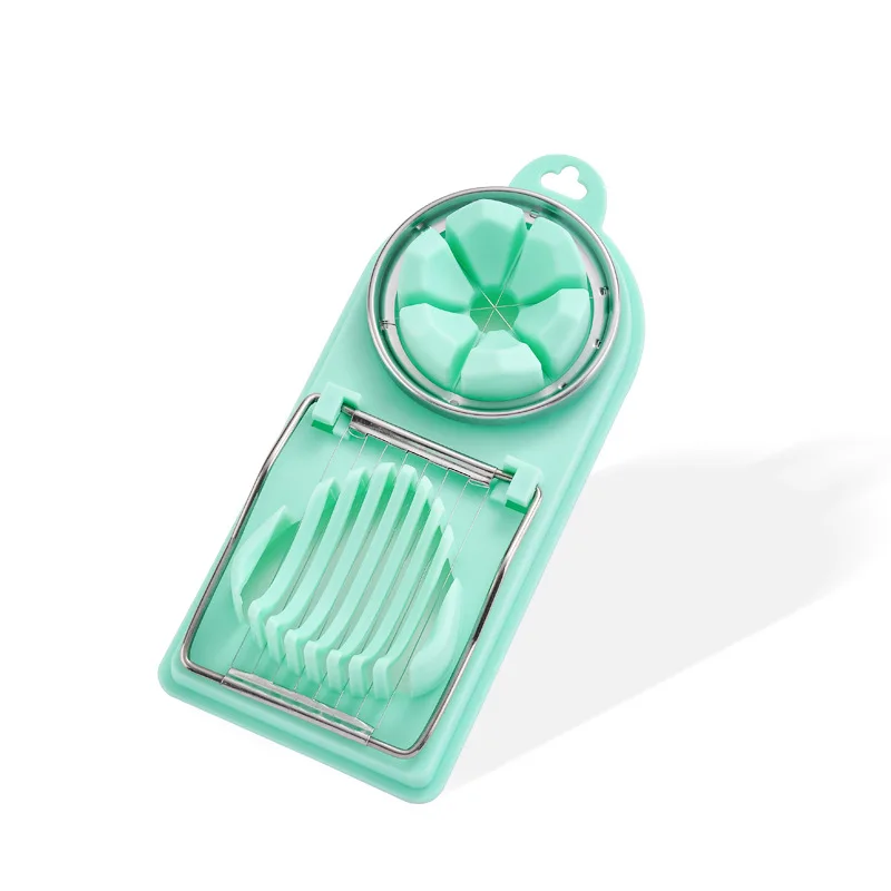 Egg Tools Multifunctional egg cutter Kitchen Eggs Salad tools Strawberry banana fruit Stainless steel Slicer for Kitchen Use
