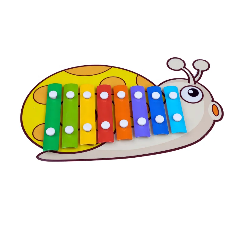 factory direct sale 8 tone snail Styling popular Cartoon Plastic xylophone Children  kids percussion musical instrument  toy