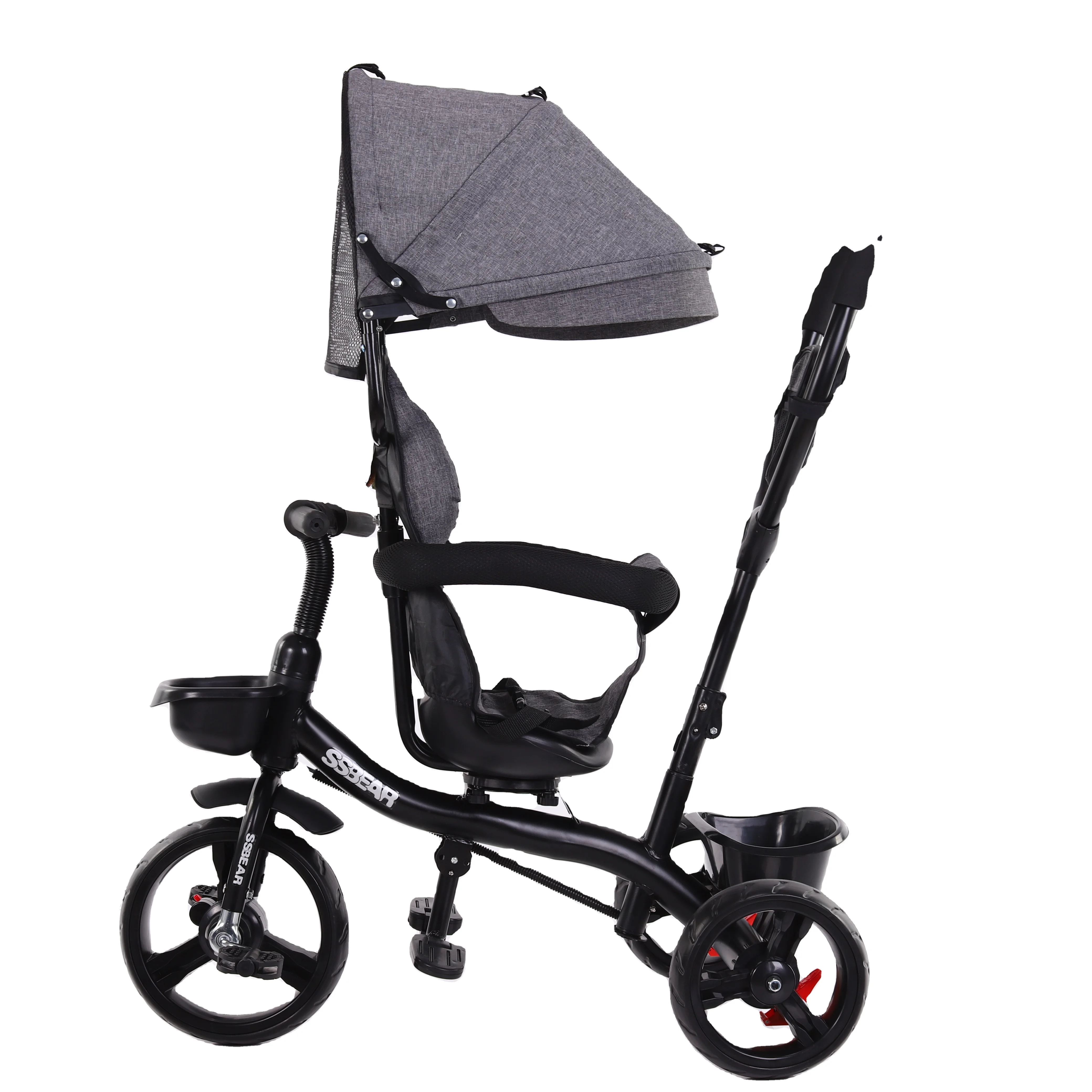 Топ Количество Детские пуш-ап прогулочная обувь для езды на велосипеде коляска детский трехколёсный велосипед для малышей От 1 до 6 лет пены EVA колеса CE сертификат европейского рынка