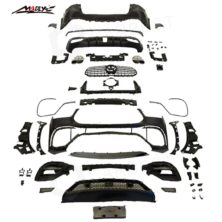 Perfect Installation body kits For Mercedes Benz GLE W167 Upgrade to GLE63 AMG Body kit Front Bumper Rear Bumper Grill Wheel Arc