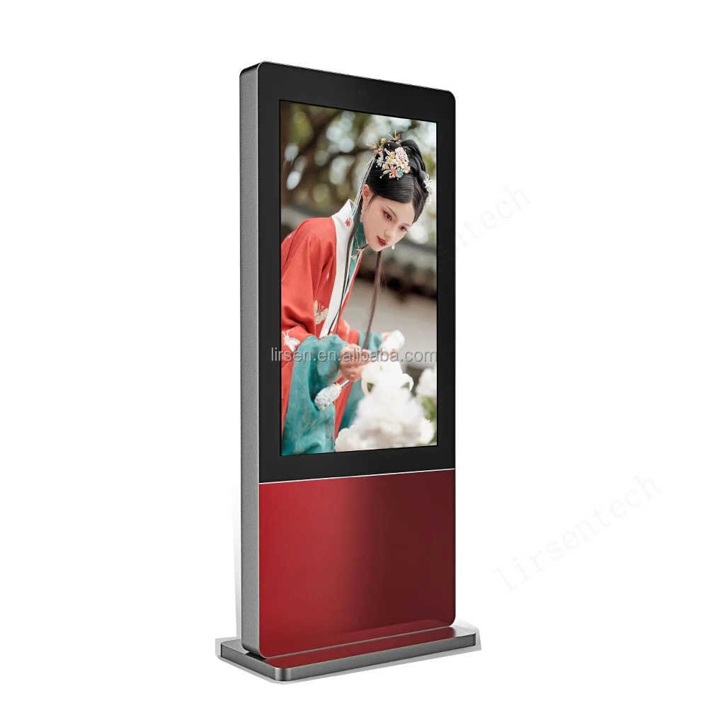 55 дюймов 4K LCD TFT 2000cd/m2 наружная цифровая вывеска Wi-Fi тотемная реклама интерактивный сенсорный экран киоск-дисплеи