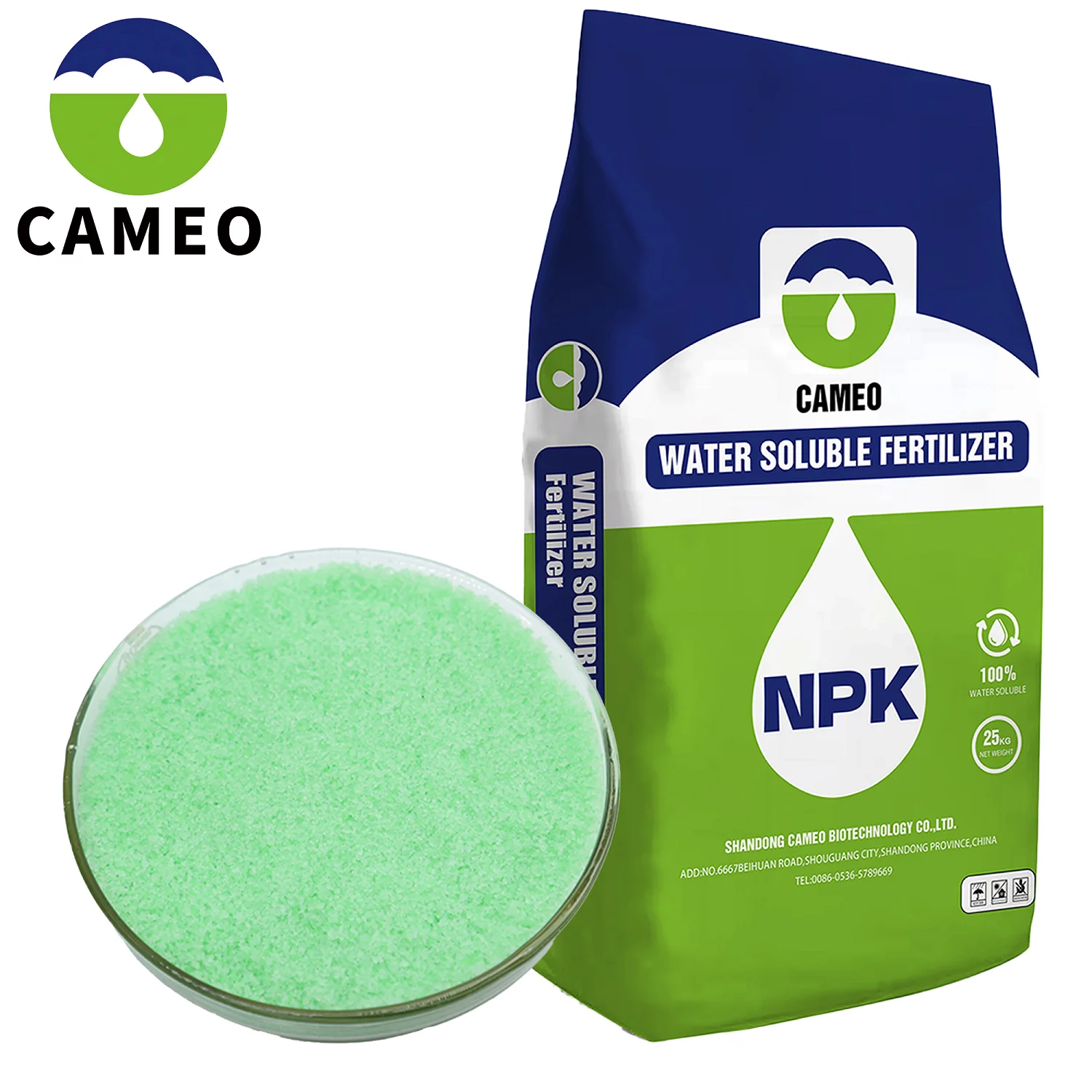 Quick Release 18-18-18 19-19-19 NPK Organic Fertilizer Water Soluble Compound NPK 20-20-20 for Agriculture