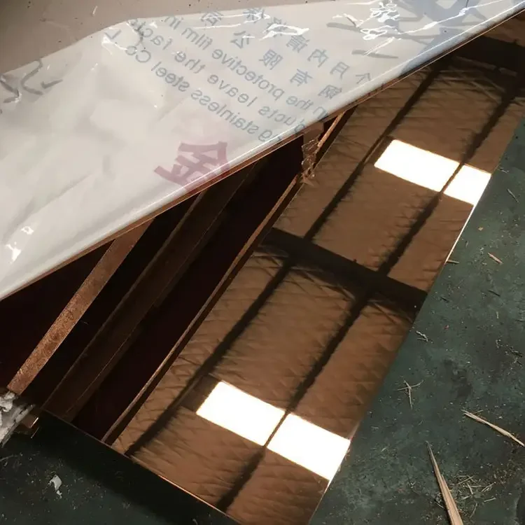 304 sheet steel color gold mirror surface stainless steel sheet