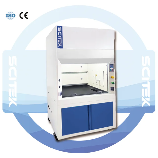 SCITEK Ducted Fume Hood Adjustable 0.3~0.8 m/s laboratory Fume Hood with UV lamp for sterilization