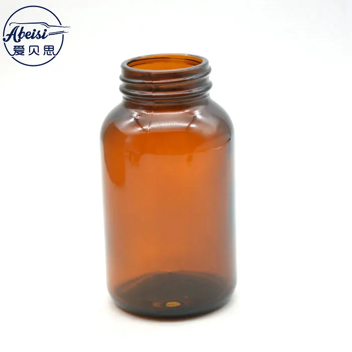 Amber Glass Apothecary Foaming Soap Dispenser Bottle with Matt Black Metal Pump