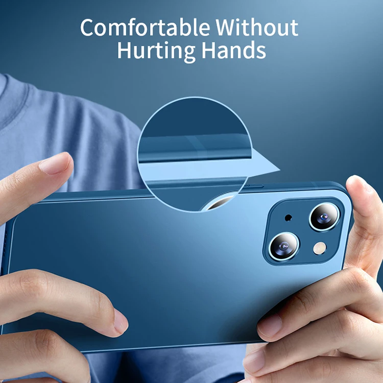 Scratch-Resistant Anti-Fall Back Tempered glass back Frosted phone cover Gradient Liquid Tempered Glass Phone Case For iPhone 14