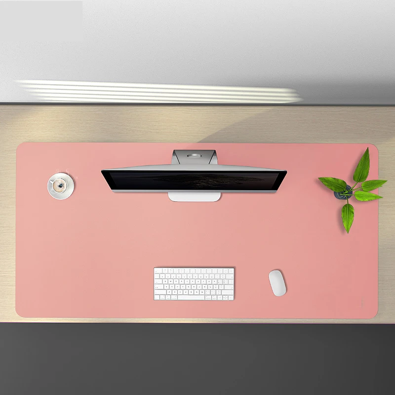 
Custom logo Top Quality PU leather full computer desk mouse pad mat 