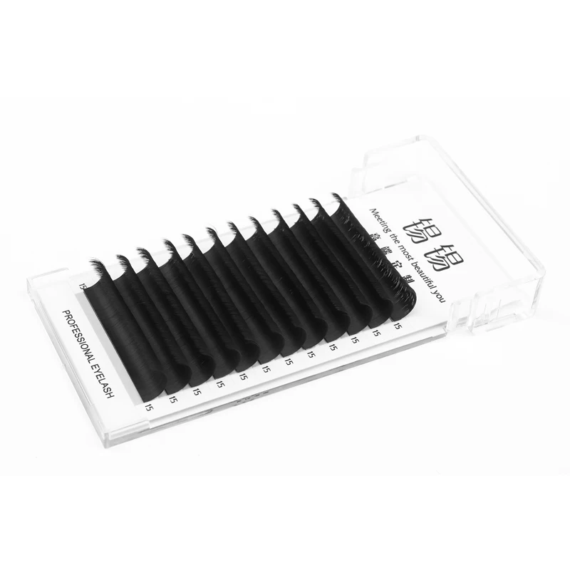 Handmade Classic Silk Individual Russian Volume Extensions DD Curl 0.05 0.03 C D Tray Cashmere PBT Tray Eyelash Extensions Boxed