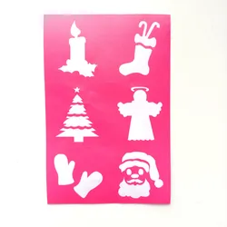 Amazon Hot Sale adhesive Reusable Environment Friendly Glitter Body Art Tattoo Stencils