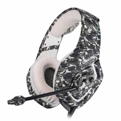 2022 electronics mobile  K1B Stereo Gaming Headset with LED Light for  PC Xbox One Controller surround wired headphone