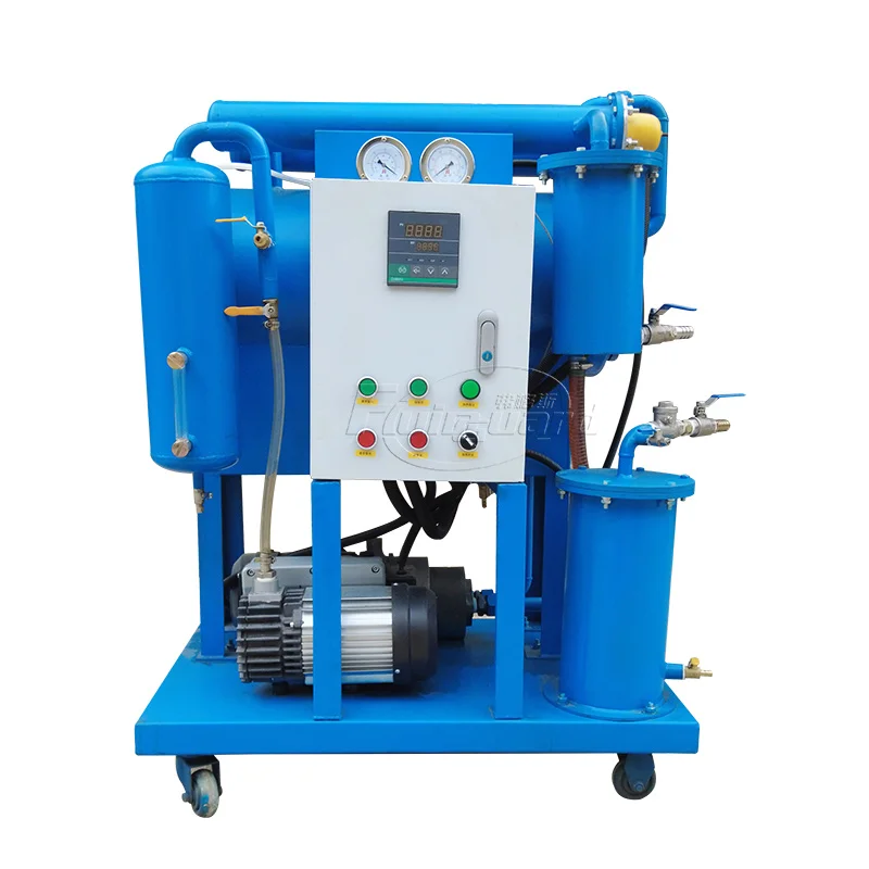 Easy operation factory mobile vacuum steam turbine lube oil purifier